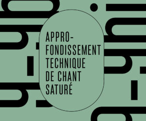 APPROFONDISSEMENT TECHNIQUE DE CHANT SATURÉ